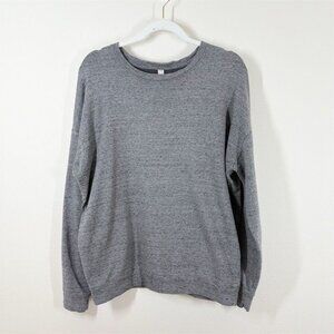 Women's Pure Luxe Sweatshirt Size S Grey Long Sleeve Casual Relaxed Fit